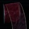The Ribbon People Burgundy Red and Gold Sheer Wired Craft Ribbon 3" x 27 Yards